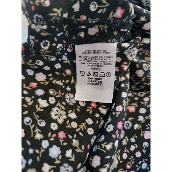 Loft Womens Floral Short Bell Sleeve Top Size XL - Picture 11 of 11